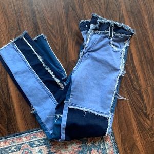 Boutique Patched Jeans